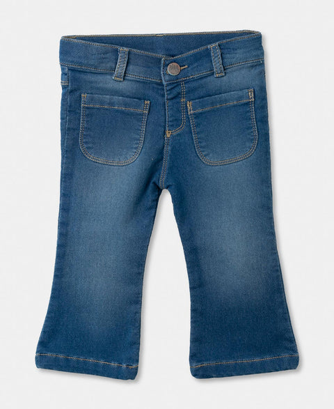 Jean Bota Ancha Para Recién Nacida En Burda Color Índigo