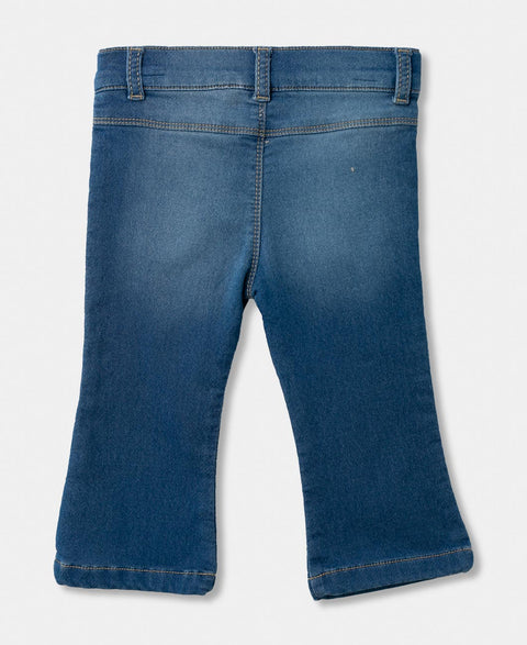 Jean Bota Ancha Para Recién Nacida En Burda Color Índigo