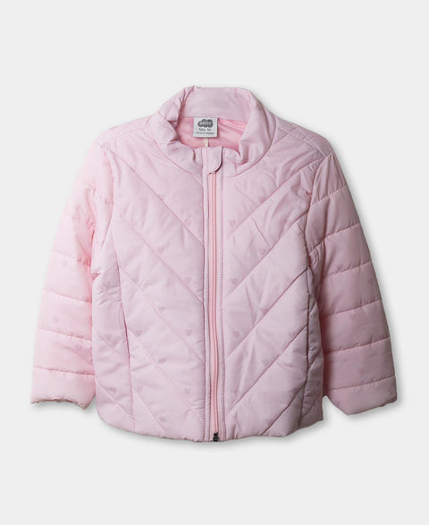 Chaqueta Acolchada Para Bebe Niña Color Palo De Rosa