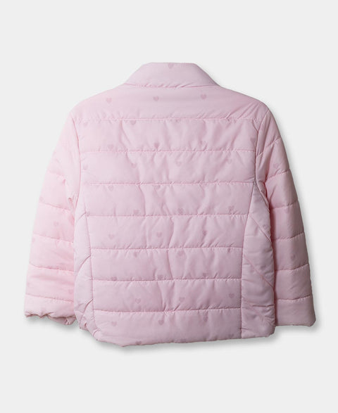 Chaqueta Acolchada Para Bebe Niña Color Palo De Rosa