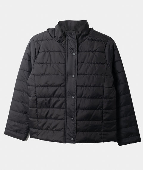 Chaqueta Acolchada Para Niño Color Negro