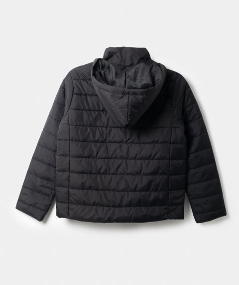 Chaqueta Acolchada Para Niño Color Negro