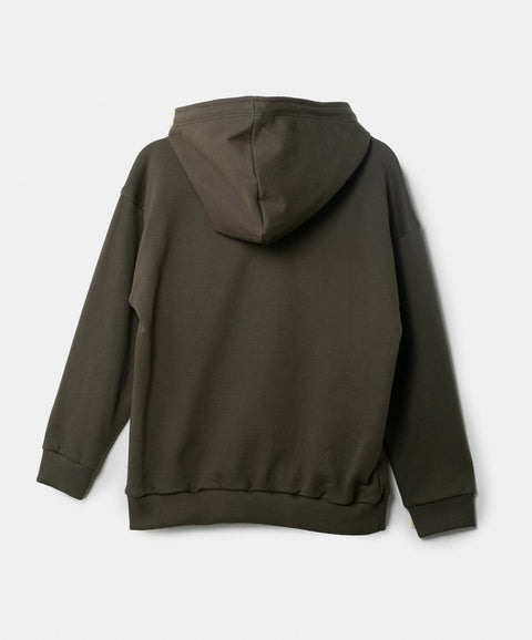 Buzo Con Chompa Para Niño En Burda Color Verde Militar