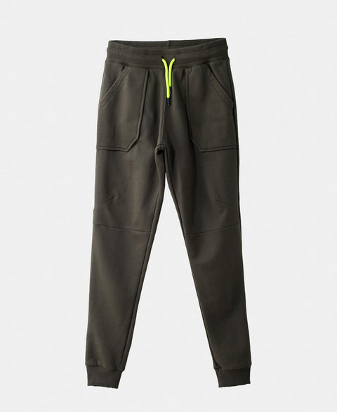 Jogger Perchado Para Niño Color Verde Militar