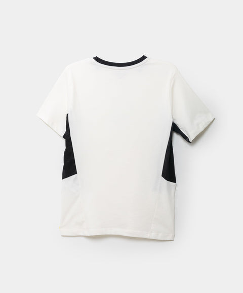 Camiseta Manga Corta Para Niño En Tela Suave Color Marfil