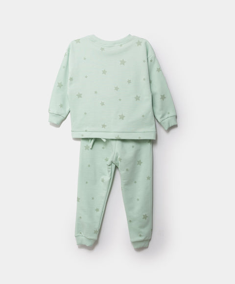 Conjunto Deportivo Para Bebé Niña En Burda Color Verde