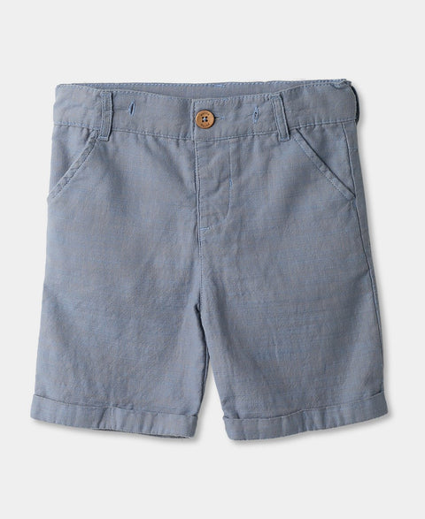 Bermuda Para Bebé Niño En Algodón Color Azul Claro
