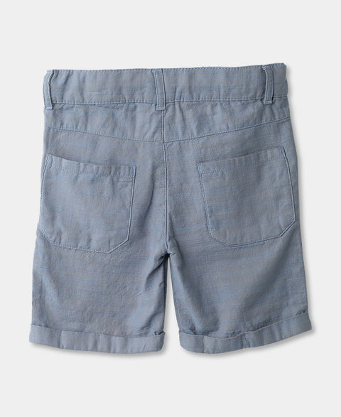Bermuda Para Bebé Niño En Algodón Color Azul Claro
