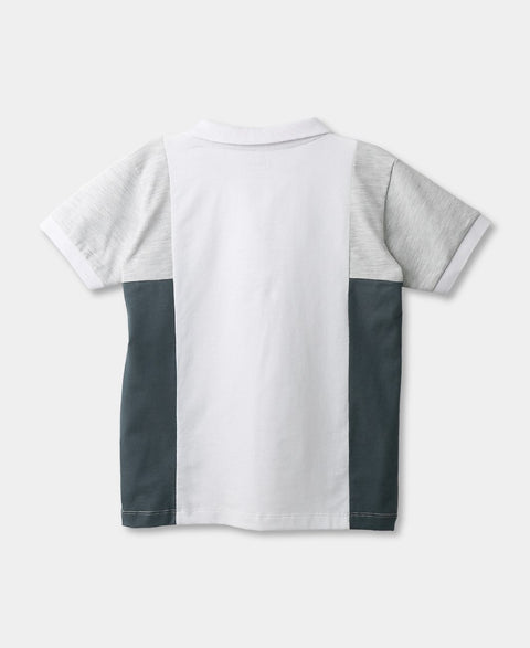 Camiseta Tipo Polo Para Bebé Niño En Algodón