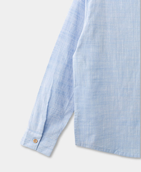 Camisa Manga Larga Para Niño Color Azul Claro