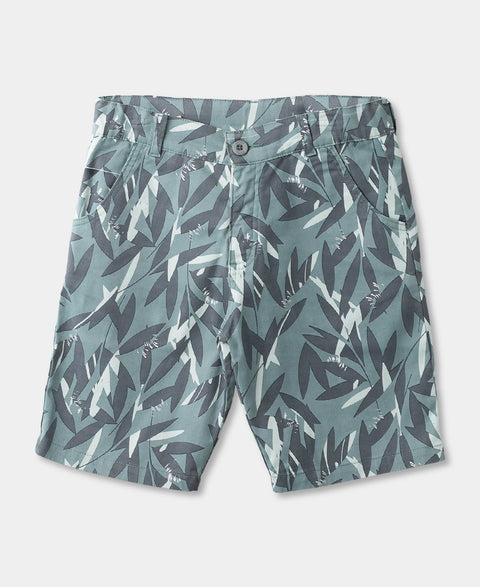 Bermuda Para Niño En Twill Color Verde Gris