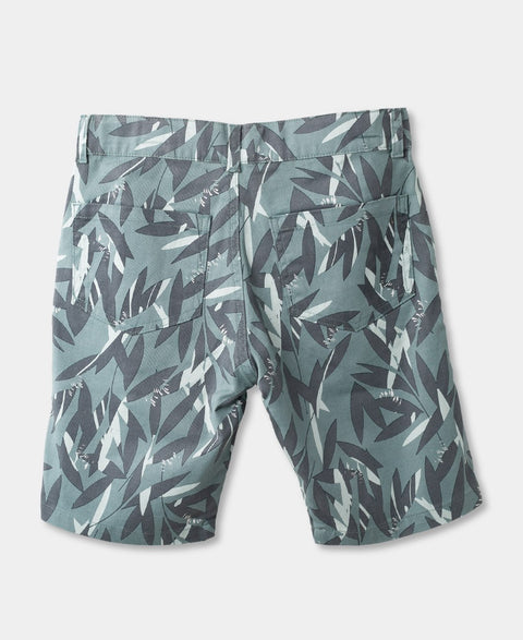 Bermuda Para Niño En Twill Color Verde Gris