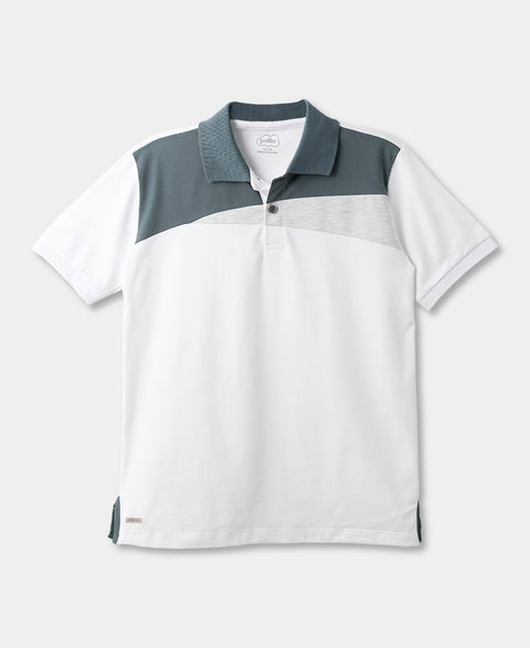 Camiseta Tipo Polo Para Niño Color Blanco