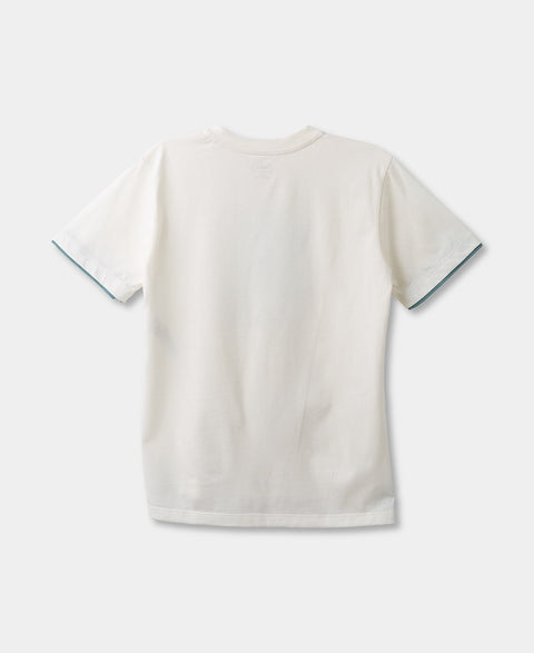 Camiseta Para Niño En Tela Suave Color Marfil Con Estampado Júpiter