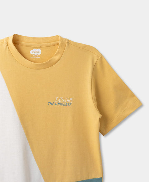 Camiseta Manga Corta Para Niño En Tela Suave Multicolor