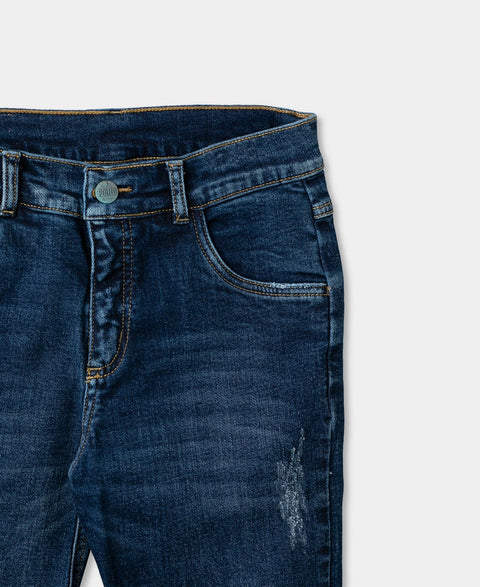 Jean Para Niño En Denim Color Indigo