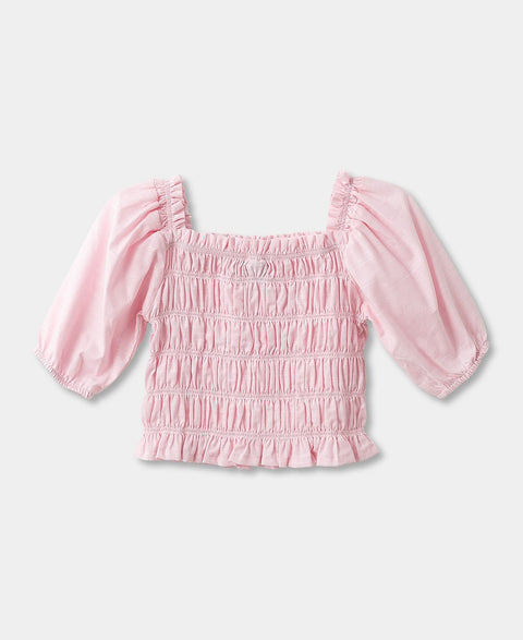Blusa Para Niña En Grosella Color Rosado