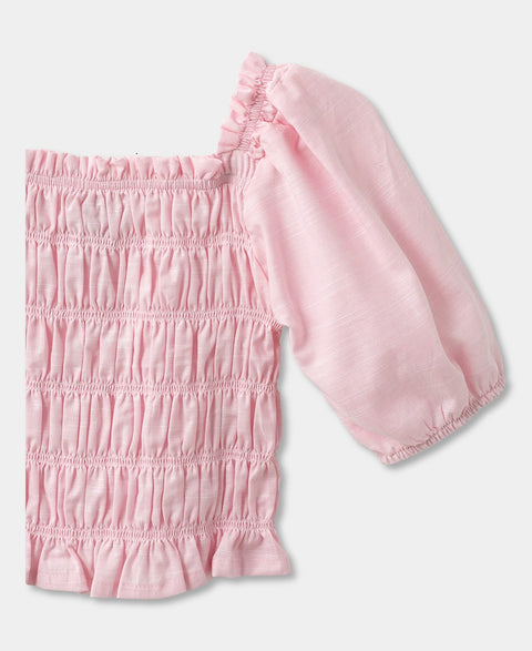 Blusa Para Niña En Grosella Color Rosado