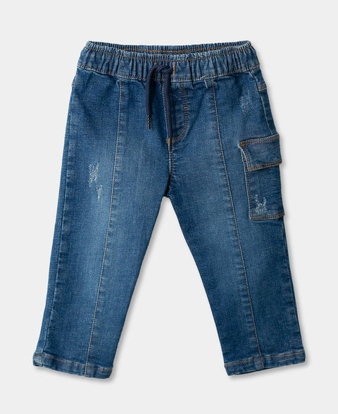 Jean Para Recién Nacido En Denim Color Índigo