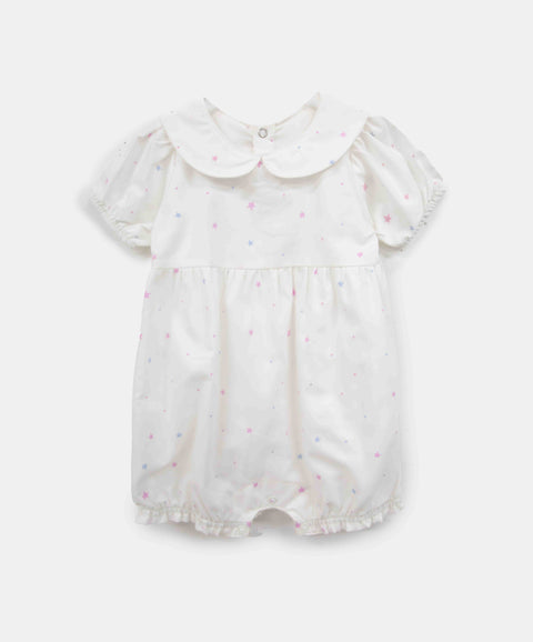 Jumpsuit Estampado Para Recién Nacida Color Blanco