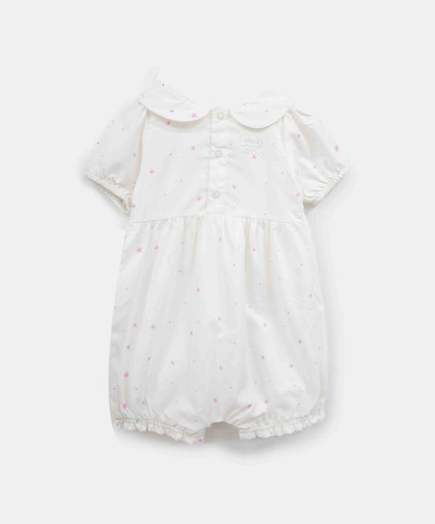 Jumpsuit Estampado Para Recién Nacida Color Blanco