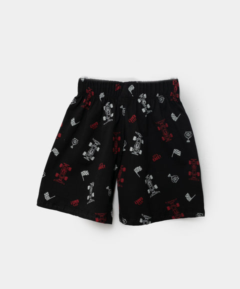 Pijama Manga Corta Para Niño En Tela Suave Color Blanco Y Negro