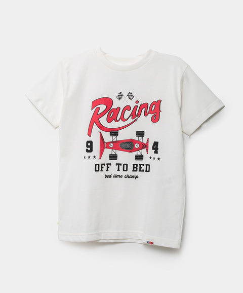 Pijama Manga Corta Para Bebé Niño En Tela Suave Color Blanco Y Negro