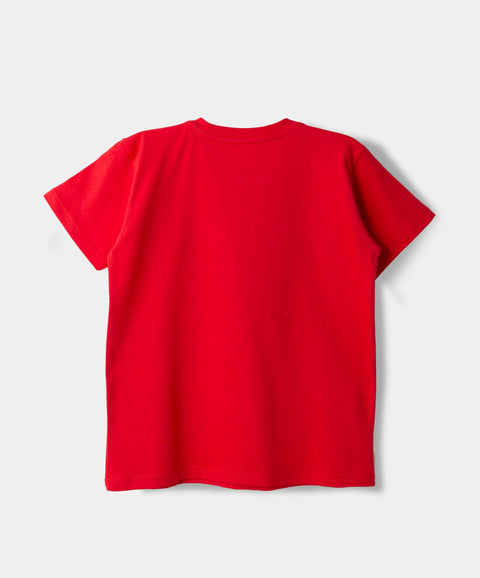 Camiseta Navidad Unisex Para Bebes En Tela Suave Color Rojo