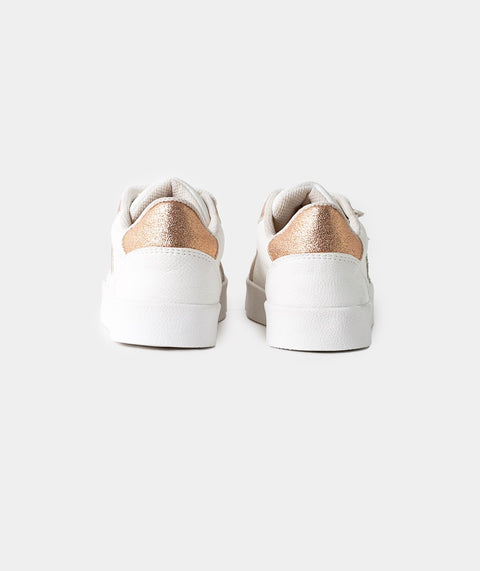 Tenis Para Bebe Niña En Material Sintético Color Blanco