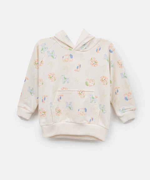Buzo Con Chompa Para Bebé Niño Color Marfil Estampado