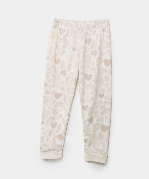 Pijama Manga Corta Para Bebé Niña En Licra Color Marfil
