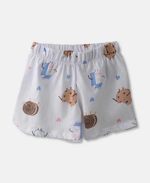 Pijama Manga Corta Para Bebé Niña En Licra Color Azul