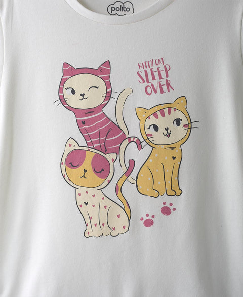 Pijama Manga Corta Para Niña En Licra Color Rosado