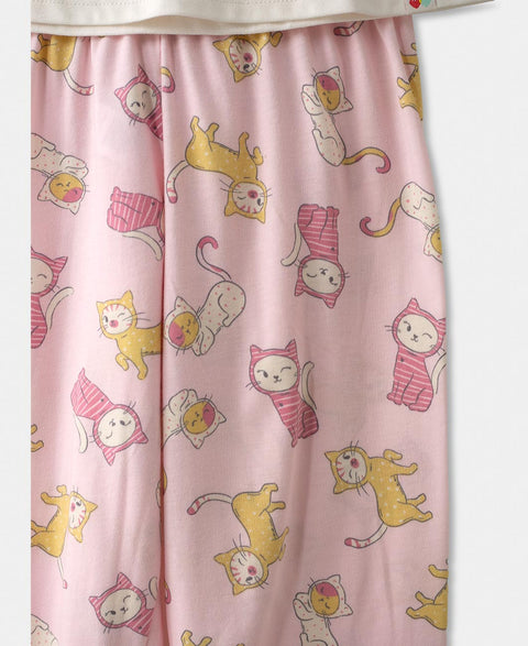 Pijama Manga Corta Para Niña En Licra Color Rosado