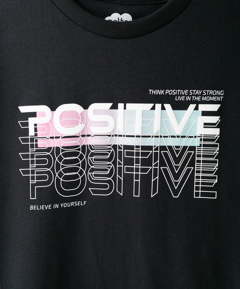 Camiseta Manga Corta Para Niño En Tela Suave Color Negro