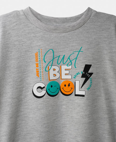 Camiseta Manga Corta Para Bebe Niño En Tela Suave Color Gris