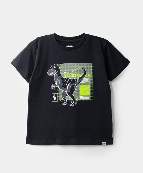 Camiseta Manga Corta Para Bebe Niño En Tela Suave Color Negro