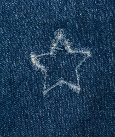 Jean Wide Leg Para Bebe Niña En Denim Color Índigo Palma