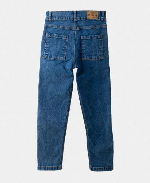 Jean Para Niño En Denim Color Indigo