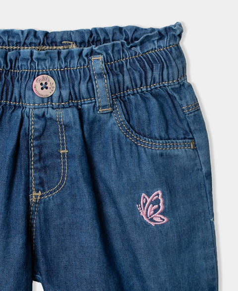 Jean Para Recién Nacida En Denim Color Índigo