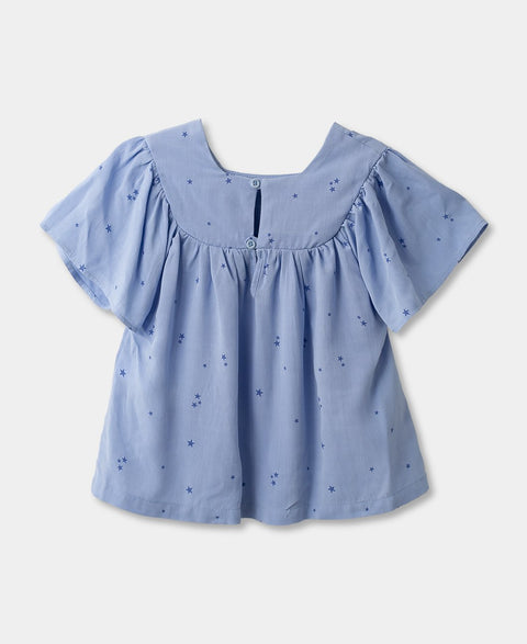 Conjunto Short Y Blusa Para Bebé Niña En Lino Color Hortensia