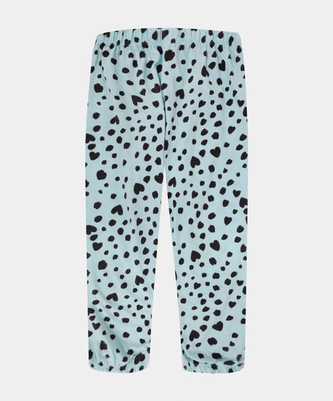 Pijama Estampada Manga Corta Y Pantalón Para Niña Color Aqua
