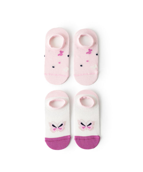 Medias X 2 Para Bebé Niña En Algodón Color Rosado