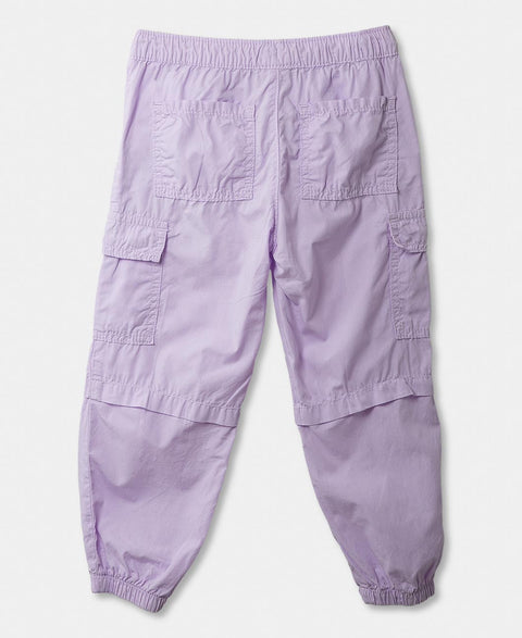 Pantalón Cargo Para Bebé Niña En Popelina Color Lila