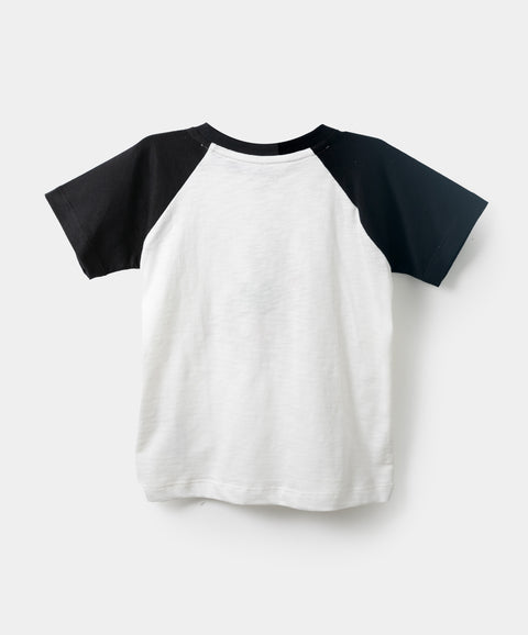 Camiseta Manga Corta Para Bebe Niño En Tela Suave Color Marfil