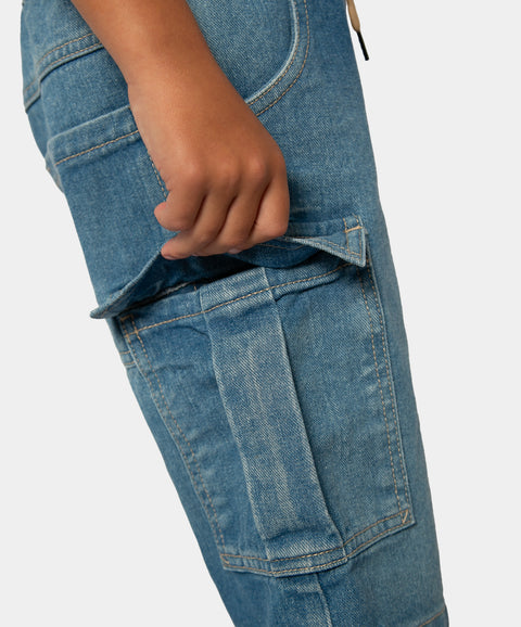 Bermuda Para Niño En Denim Color Índigo