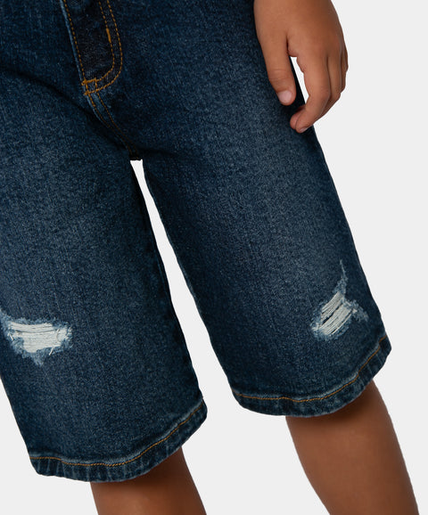 Bermuda Para Niño En Denim Color Índigo
