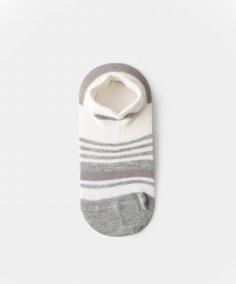 Medias X 2 Para Niño En Algodón Color Blanco Con Rayas