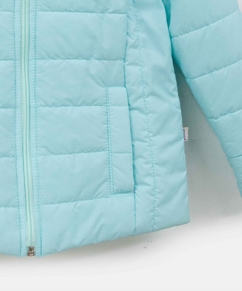 Chaqueta Acolchada Para Bebe Niña Color Lila Aqua
