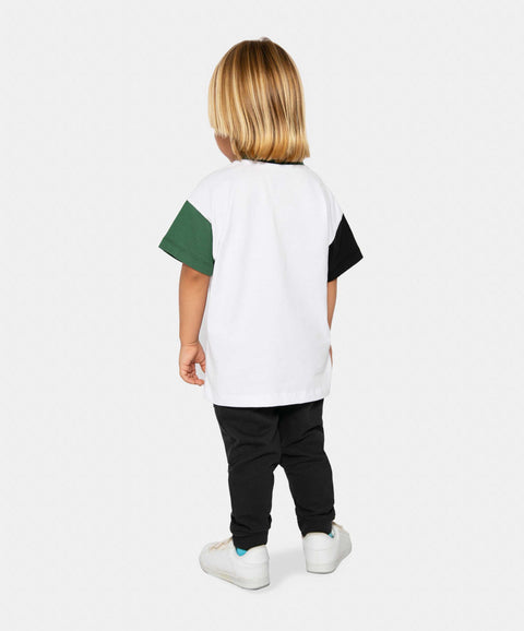 Conjunto De Camiseta Y Jogger Para Bebé Niño En Algodón Color Marfil